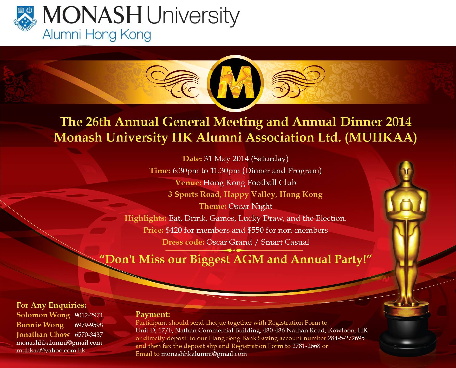 The 26th Annual General Meeting and Annual Dinner 2014