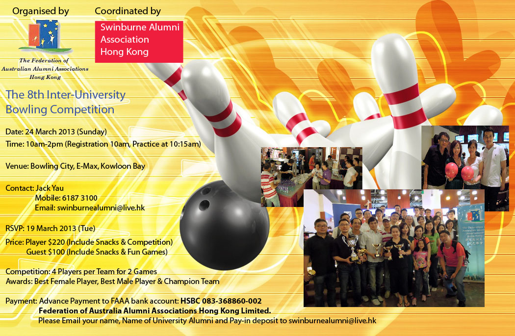 [FAAA]The 8th FAAA Inter-Uni Bowling Competition